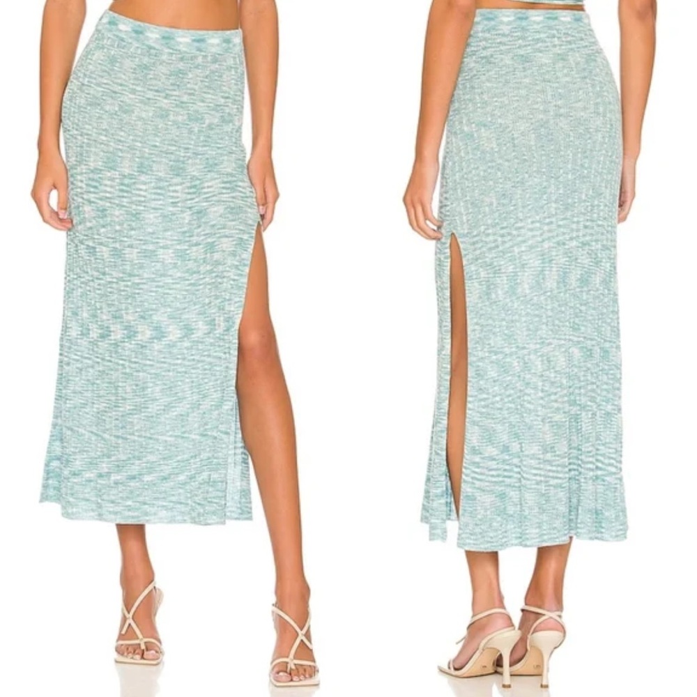 L*Space Aqua Midi Skirt